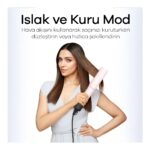 Veryfit Airstrait Yüksek Hızlı Hava Üflemeli Saç Düzleştirici Islak / Kuru - Pembe - Görsel 3