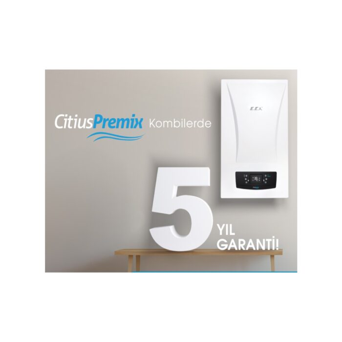 E.C.A Eca Citius Premix 24KW Erp Yoğuşmalı Hermetik Kombi+Baca Kiti - Görsel 2