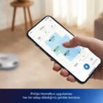Philips XU2000/21 2000 Serisi Islak Kuru Moplu Robot Süpürge, HomeRun Uygulaması, LDS Radar Navigasyon, Beyaz ve Bakım Kiti, - Görsel 4