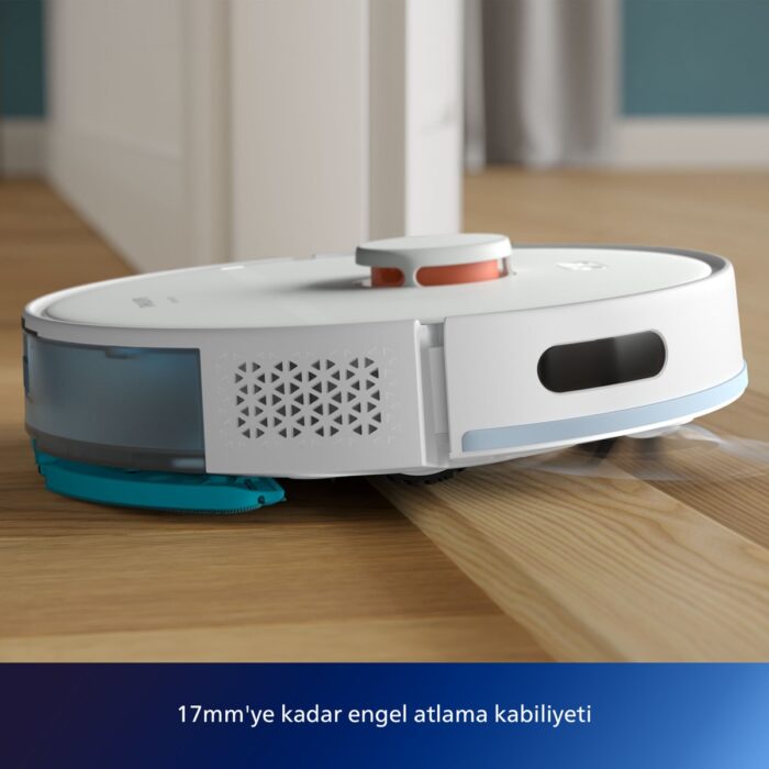 Philips XU2000/21 2000 Serisi Islak Kuru Moplu Robot Süpürge, HomeRun Uygulaması, LDS Radar Navigasyon, Beyaz ve Bakım Kiti, - Görsel 2