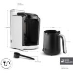 Karaca Hatır Otomatik Su Alma Hazneli Türk Kahve Makinesi White - Görsel 2