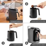 Karaca Hatır Otomatik Su Alma Hazneli Türk Kahve Makinesi Galaxy Gray - Görsel 4