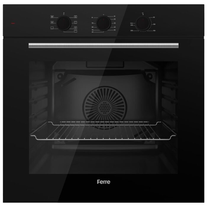 Ferre Flowart Bl Modüler Seriisi 3'lü Siyah Ankastre Set ( QBL62CS-BL135-D080 ) - Görsel 2