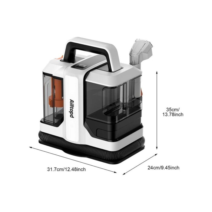 Hzl Taşınabilir Halı ve Koltuk Temizleme Makinesi Leke Sökücü Su Bazlı Vakumlu Temizlik Cihazı - Görsel 5