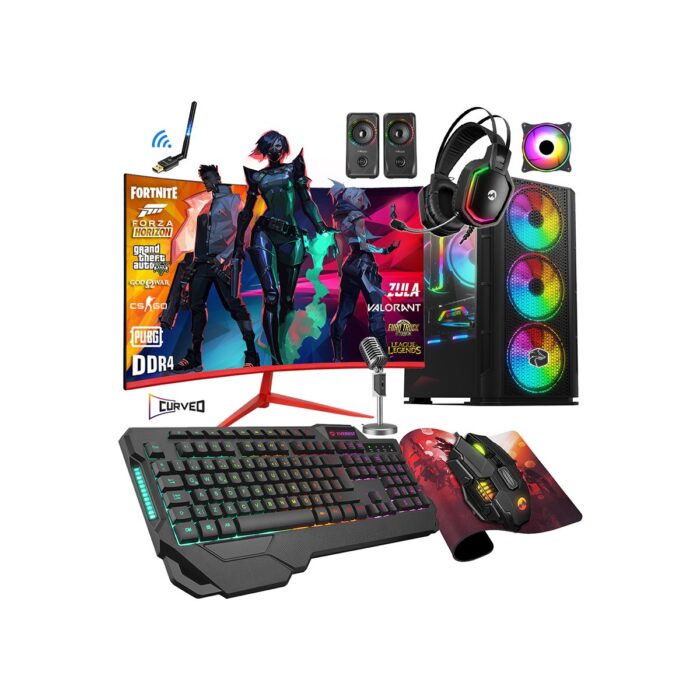 110000928622771.jpg Zeiron Prime X90 Ryzen 5 5500 32GB 1tb M.2 SSD RTX3050 23.8" 165Hz Oyuncu Masaüstü Bilgisayar Uyumlu - Görsel 1