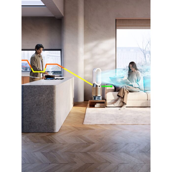 Dyson Humidify+Cool™ Ph2 De-Nox Nemlendirme Özellikli Hava Temizleyici (Beyaz/altın) - Görsel 5
