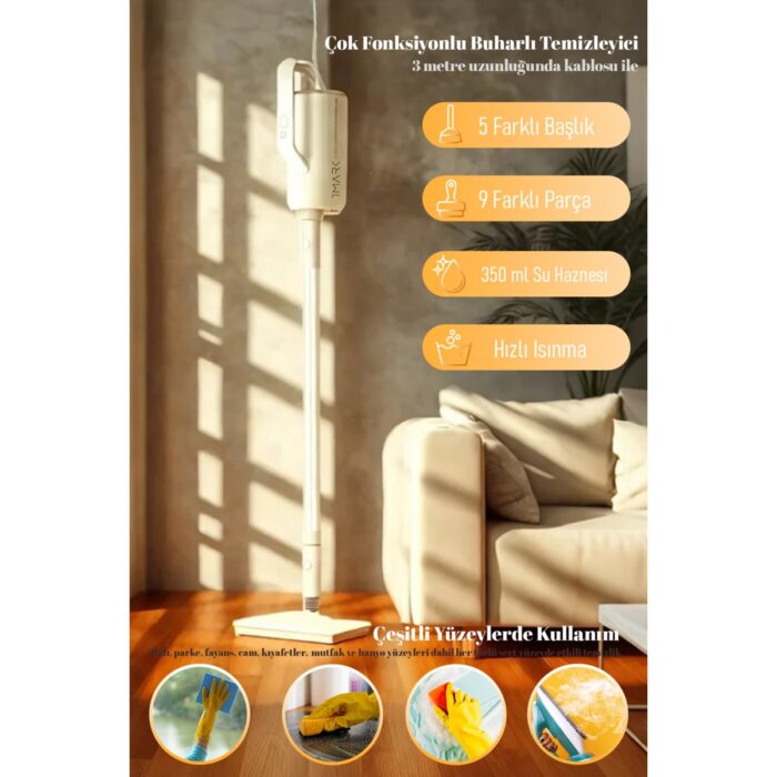 110000934992611.jpg TMARK 10 In 1 Çok Fonksiyonlu Buharlı Temizleyici ( Türkiye Garantili) - Görsel 1