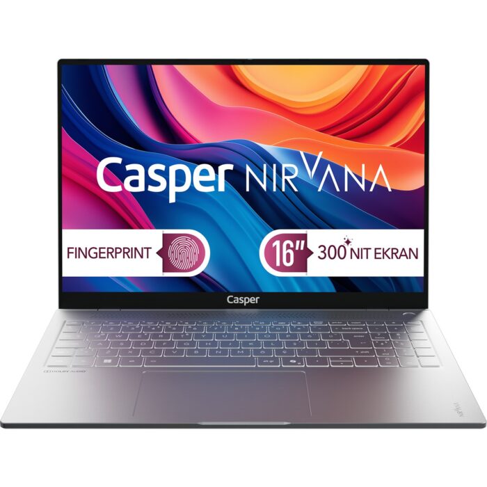 Casper Nirvana S100 Intel Core i7 13620H 16GB 1TB SSD Freedos 16" Taşınabilir Bilgisayar S100.1362-BF00X-G-F - Görsel 1