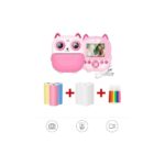 Torima Cmr-21 Pembe Dijital Video Kayıt App Destekli Fotoğraf Çocuk Kamerası Termal Resim Kağıt Baskılı Yazıcı