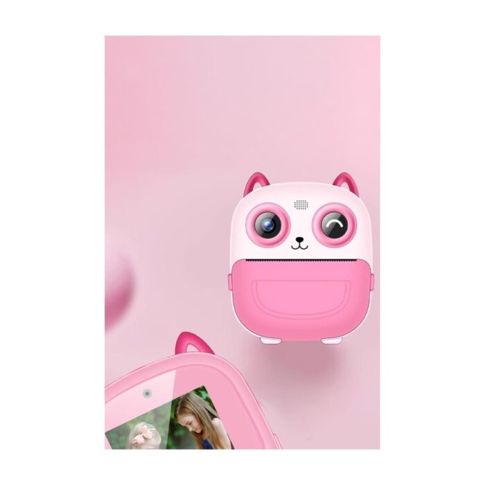 Torima Cmr-21 Pembe Dijital Video Kayıt App Destekli Fotoğraf Çocuk Kamerası Termal Resim Kağıt Baskılı Yazıcı - Görsel 3