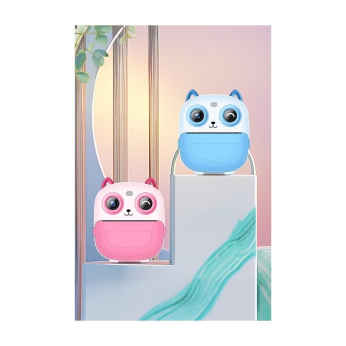 Torima Cmr-21 Pembe Dijital Video Kayıt App Destekli Fotoğraf Çocuk Kamerası Termal Resim Kağıt Baskılı Yazıcı - Görsel 4