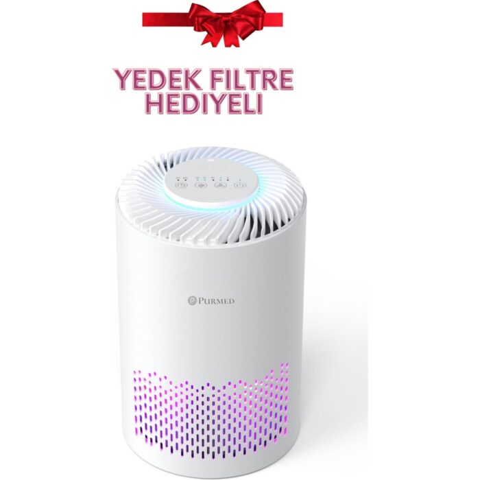 110000938521376.jpg Purmed Pure Compact Hava Temizleme Cihazı, Aromaterapi, Yedek Hepa Filtre - Görsel 1