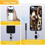 Ozmik CMR71 Işıklı 5m Endoskopi Kamerası 1080P Hd Su Geçirmez IP67 8 LED Android ve Ios - Görsel 5