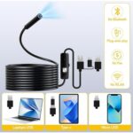 Ozmik CMR71 Işıklı 10M Endoskopi Kamerası 1080P Hd Su Geçirmez IP67 8 LED Android ve Ios - Görsel 3