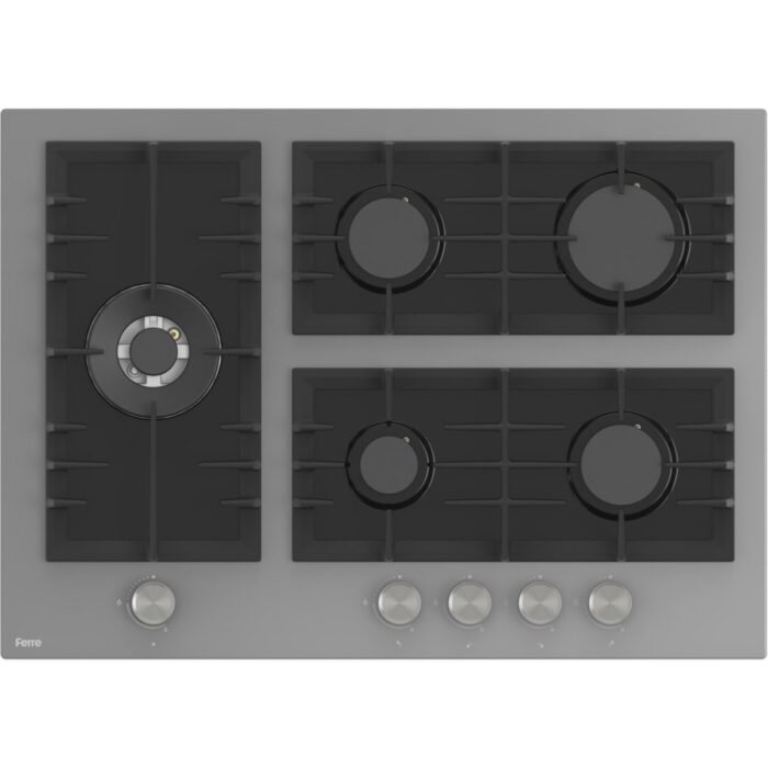 Ferre Flowart Bl Modüler Seriisi 3'lü Gri Ankastre Set ( QBL62CPR-BL138-D082 ) - Görsel 3