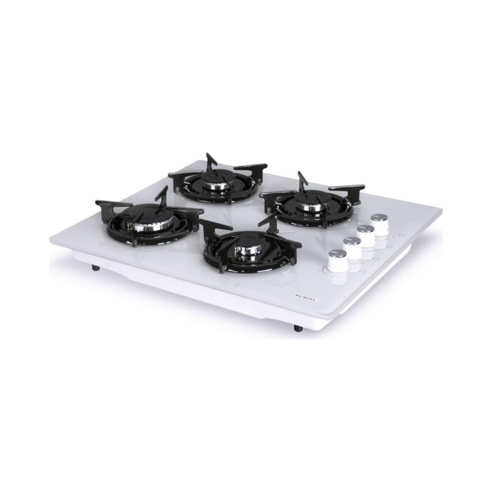 110000949969818.jpg Kumtel KO-40TSHDF Set Üstü Beyaz Cam Ocak Doğalgaz - Görsel 1