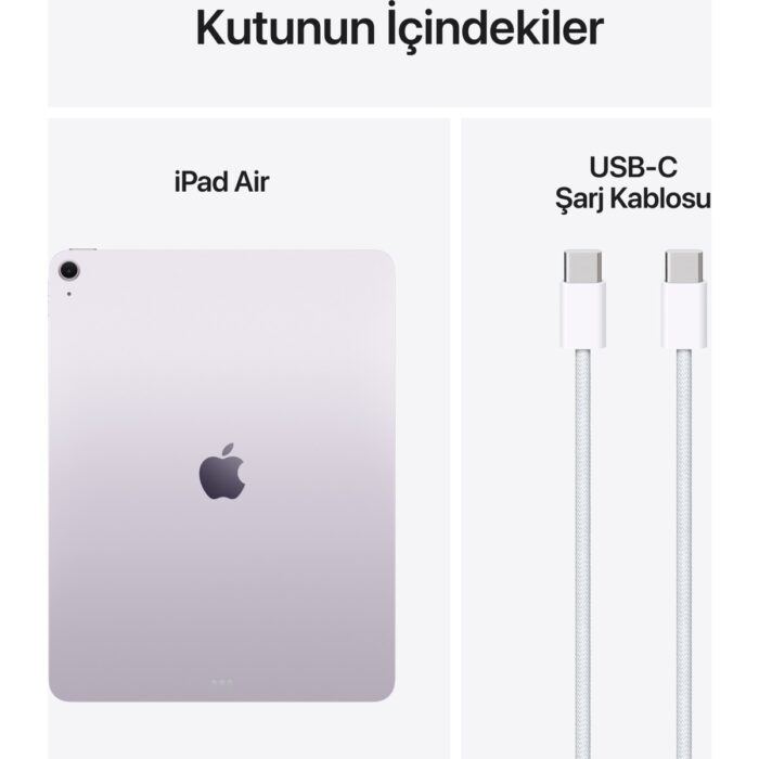 Apple iPad Air M3 13" 256GB Wi-Fi Mor MCNR4TU/A - Görsel 3