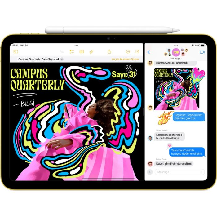 Apple iPad A16 11" 256GB Wi-Fi Tablet Sarı MD4J4TU/A - Görsel 4
