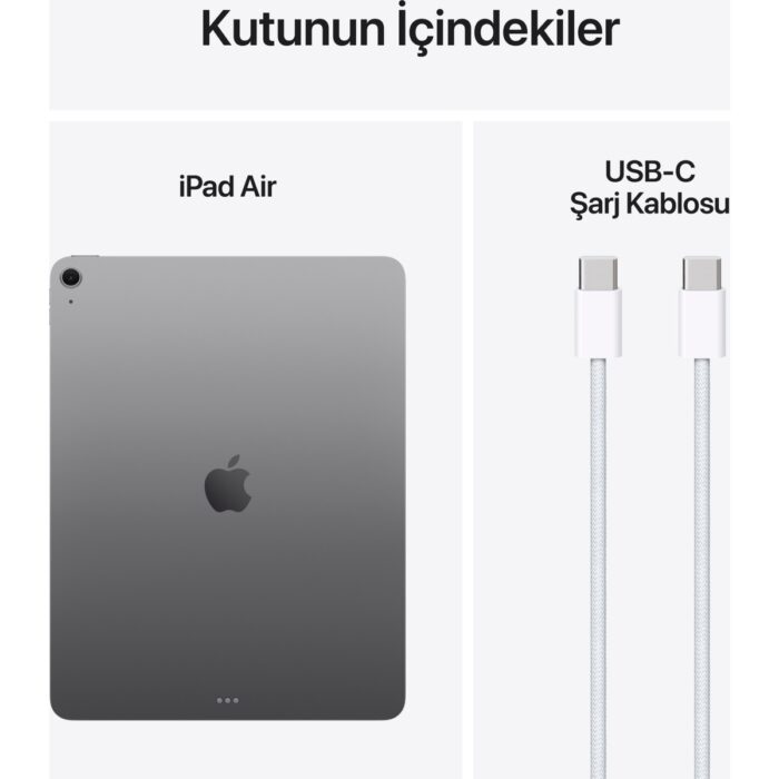 Apple iPad Air M3 13" 512GB Wi-Fi Uzay Grisi MCNT4TU/A - Görsel 5