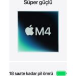 Apple MacBook Air M4 24GB 512GB SSD macOS 13" Taşınabilir Bilgisayar Gece Yarısı MC6C4TU/A - Görsel 4
