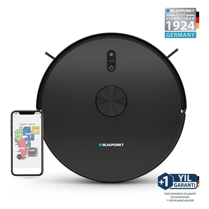 Blaupunkt S10 Robomaster Robot Süpürge – 3000 Pa Güçlü Emiş, Akıllı Haritalama ve Telefonla Kontrol, Sert Zeminler İçin - Görsel 5