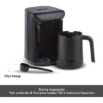 Karaca Hatır Közde Türk Kahvesi ve Türk Kahve Makinesi Shiny Black 5 Fincan Kapasiteli Bol Köpüklü - Görsel 2