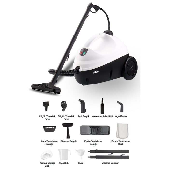 Sinbo SSC-6423 Çok Fonksiyonlu Buharlı Temizlik Makinası- Buharlı Temizleyici - Görsel 1