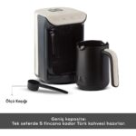 Karaca Hatır Köz Türk Kahve Makinesi Krem 5 Fincan Kapasiteli Bol Köpüklü - Görsel 3