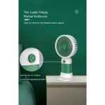 Enshall Şarjlı Masa Üstü Ve El Fan Taşınabilir Şarj Edilebilir Serinletici Mini Fan - Görsel 3