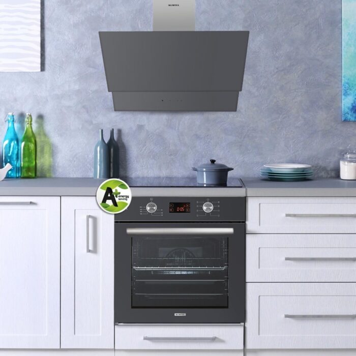 Kumtel Antrasit (Gri) Dokunmatik Cam Davlumbaz DA6-835 - Görsel 2