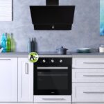 Kumtel Duvar Tipi Davlumbaz Siyah Cam Gövde LED Aydınlatma ve Yıkanabilir Yağ Filtresi - Görsel 2