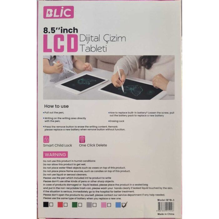 Blic Btb-3 LCD Çizim Tableti Çocuklar İçin - Görsel 2