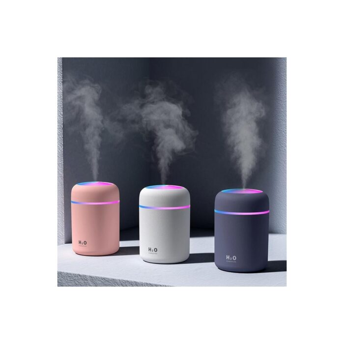 H2O Humidifier H20 LED Işıklı Dekoratif Araç / Ev  Hava Nemlendirici - Görsel 3