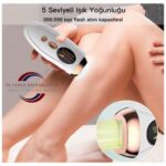 TB Tamer Bayrakçeken IPL Lazer Epilasyon Cihazı 990.000 Atım Manuel & Otomatik Mod – Acısız Kalıcı Tüy Giderme – 5 Seviye Işık