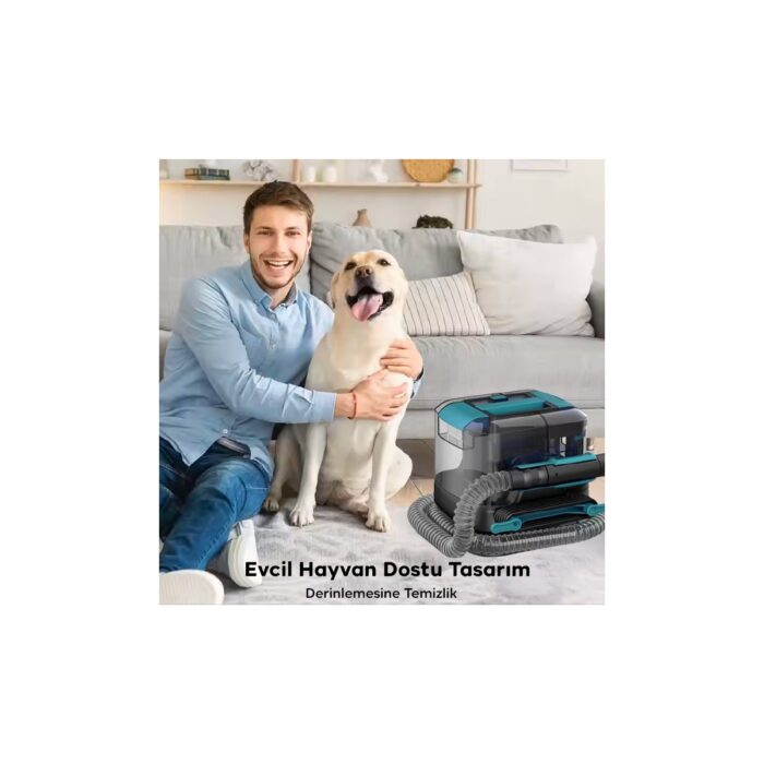 EZERE 14kPa Güçlü Koltuk Ve Halı Yıkama Temizleme Makinesi 2000mMl Su Hazneli 400W - Görsel 3