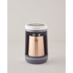 English Home Tkm 6001 Çelik Cezve Çift Taşım Türk Kahvesı Makınesı Beyaz-Bakır