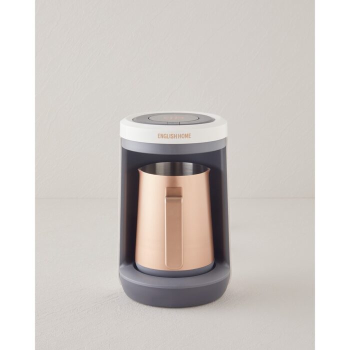 110000966401359.jpg English Home Tkm 6001 Çelik Cezve Çift Taşım Türk Kahvesı Makınesı Beyaz-Bakır - Görsel 1