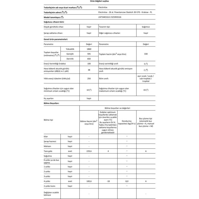 Electrolux LNT5ME32U1 324L Alttan Donduruculu Buzdolabı Inox - Görsel 5