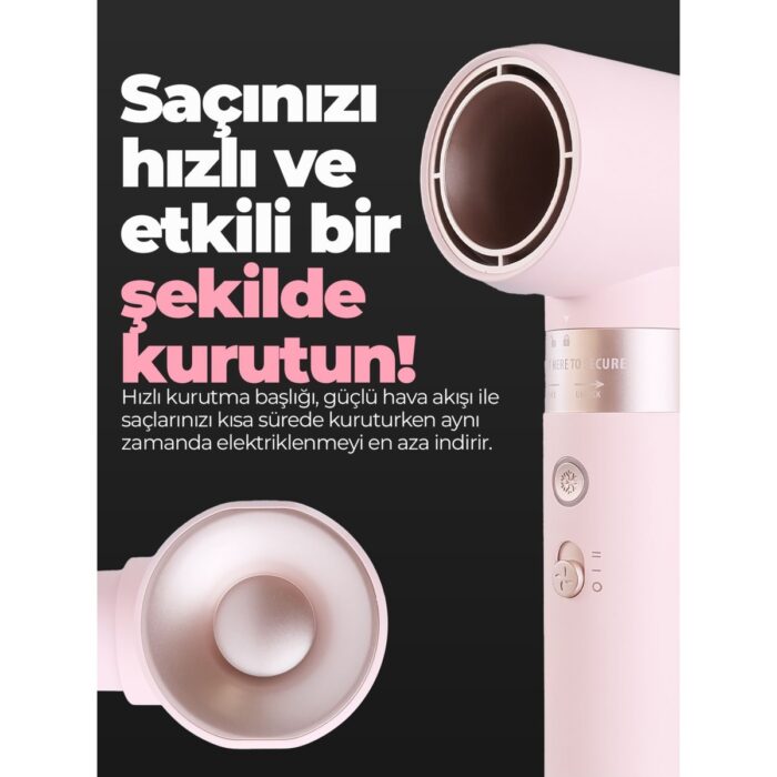 Pirantech KS611 Style-Airbreeze 6 Başlıklı Saç Şekillendirme ve Kurutma Seti - Bukle, Hacim, Hızlı Kurutma - Görsel 3