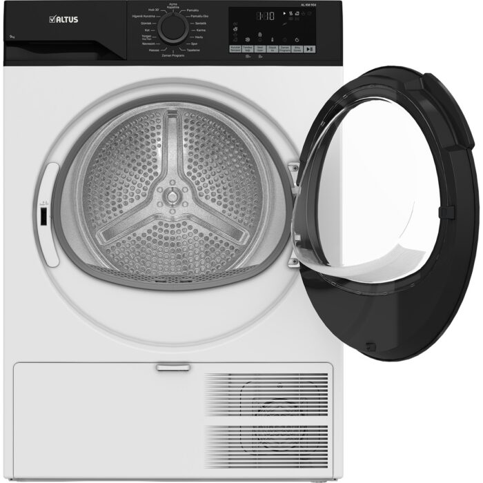 110000969774390.jpg Altus Al Km 954 Kurutma Makinesi (A+ / 9 kg / Isı Pompalı / Beyaz) - Görsel 1