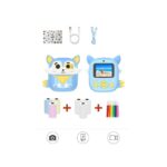 Torima Cmr-20 Mavi Dijital Video Kayıt Fotoğraf Çocuk Kamerası Termal Resim Kağıt Baskılı Yazıcı - Görsel 2