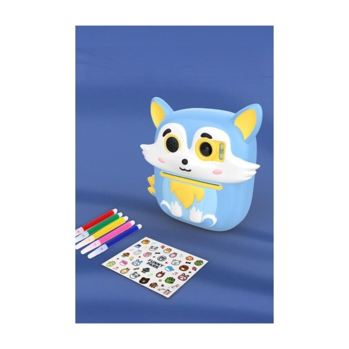 Torima Cmr-20 Mavi Dijital Video Kayıt Fotoğraf Çocuk Kamerası Termal Resim Kağıt Baskılı Yazıcı - Görsel 4