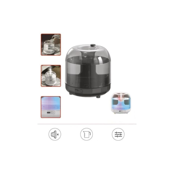 Torima X5 Siyah Humidifier Hava Nemlendirici Aroma Terapili Buhar Makinesi - Görsel 1