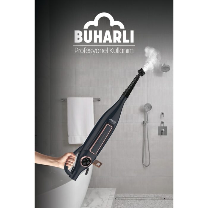 Kiwi KSC-4220 Çok Fonksiyonlu Ayarlanabilir Seviyeli 10 Aparatlı Dikey Buharlı Mop - Buharlı Temizleyici - Görsel 4