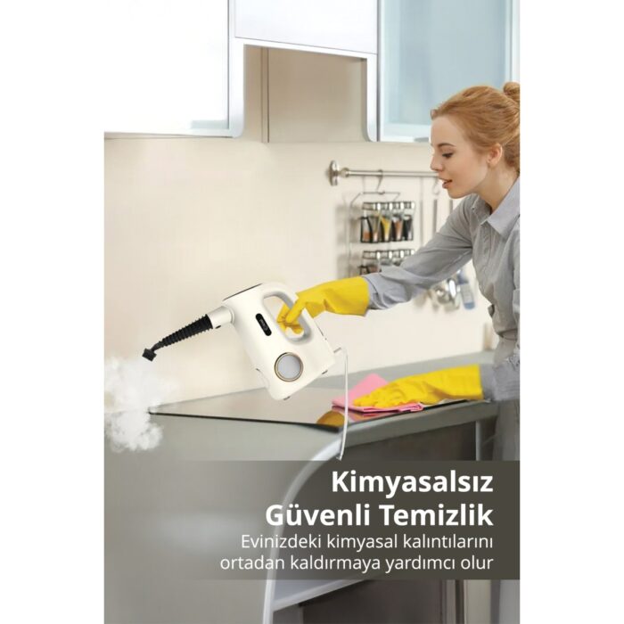 Kiwi KSC-4214 Dokunmatik Panelli Ekstra Uzatma Borulu Buharlı Temizleyici - Buharlı Temizlik Makinesi - Görsel 4