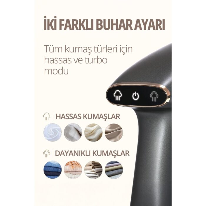 Kiwi Ksı-670N 1800W Portatif Buharlı Kırışıklık Giderici - Paslanmaz Çelik Buhar Çıkışı - Görsel 4