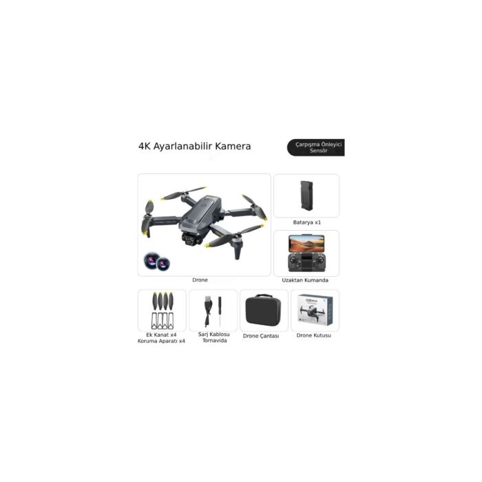 Soundwave Mini 3 Plus Gps Drone k811max Haritalar Beni Takip Et Mod Taşıma Çanta Otomatik Eve Dönüş 3 Yıl Garantili - Görsel 3