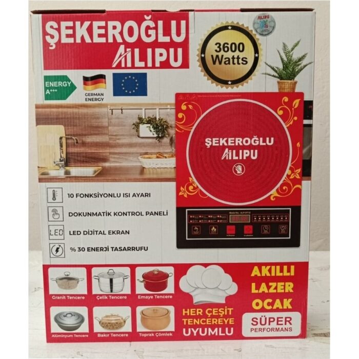 110000982119629.jpg Gunkes Şekeroğlu Ailipu Bütün Tencereleri Kabul Eden Elektrikli Ocak 3600 Watt - Görsel 1