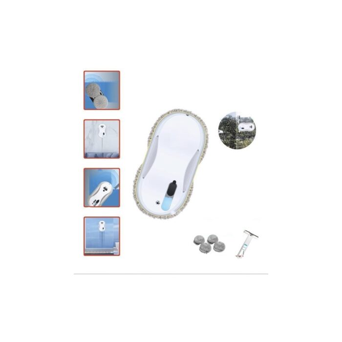 110000982139962.jpg Torima S9 Beyaz Su Püskürtmeli Uzaktan Kumandalı Cam Pencere Temizleme Robotu - Görsel 1