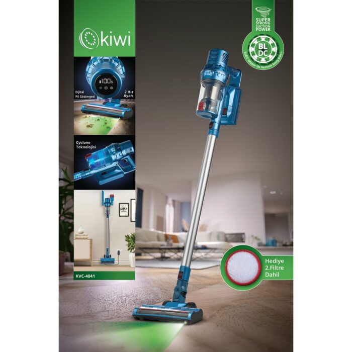 110000982221911.jpg Kiwi KVC-4041 Kablosuz Dik Süpürge - Görsel 1